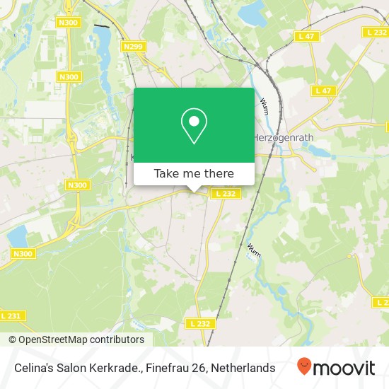 Celina's Salon Kerkrade., Finefrau 26 map