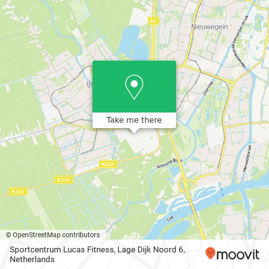 Sportcentrum Lucas Fitness, Lage Dijk Noord 6 Karte