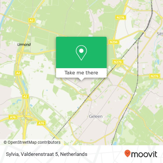 Sylvia, Valderenstraat 5 map