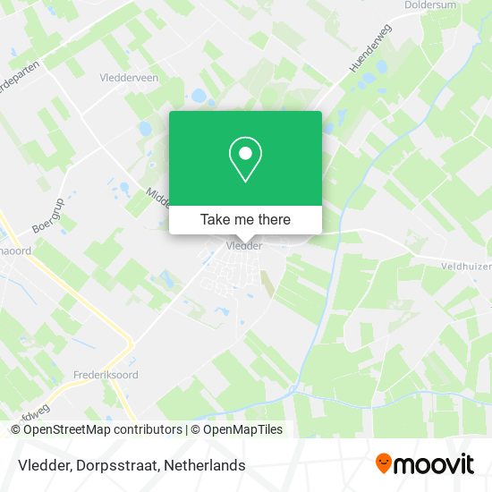 Vledder, Dorpsstraat map