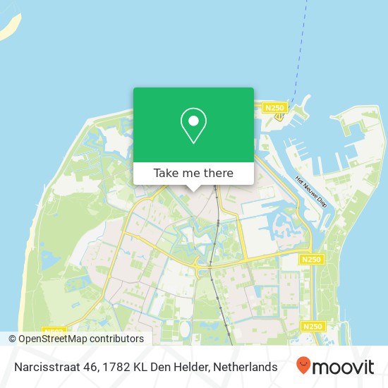Narcisstraat 46, 1782 KL Den Helder map