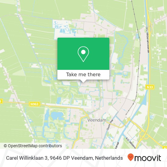 Carel Willinklaan 3, 9646 DP Veendam map