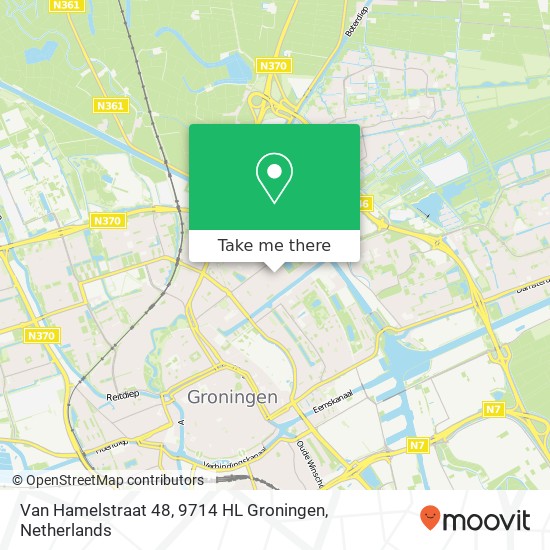 Van Hamelstraat 48, 9714 HL Groningen Karte