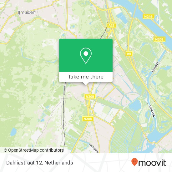 Dahliastraat 12, 2071 NX Santpoort-Noord map