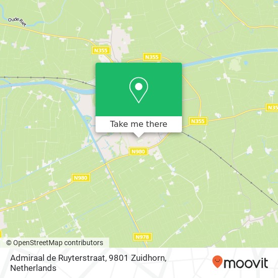 Admiraal de Ruyterstraat, 9801 Zuidhorn map