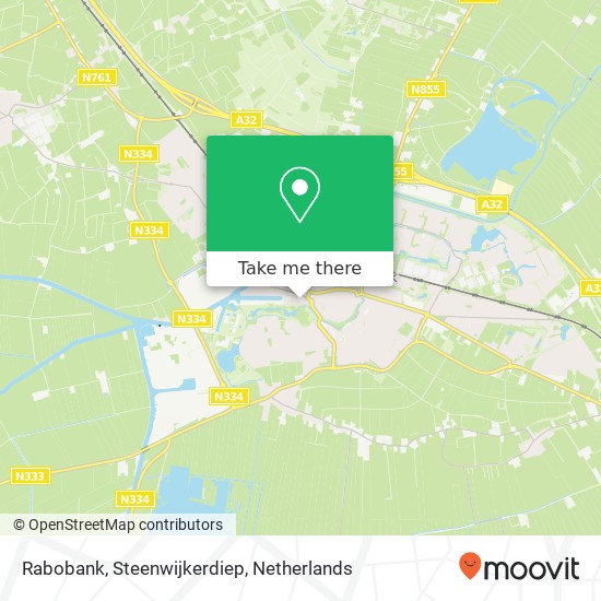 Rabobank, Steenwijkerdiep map