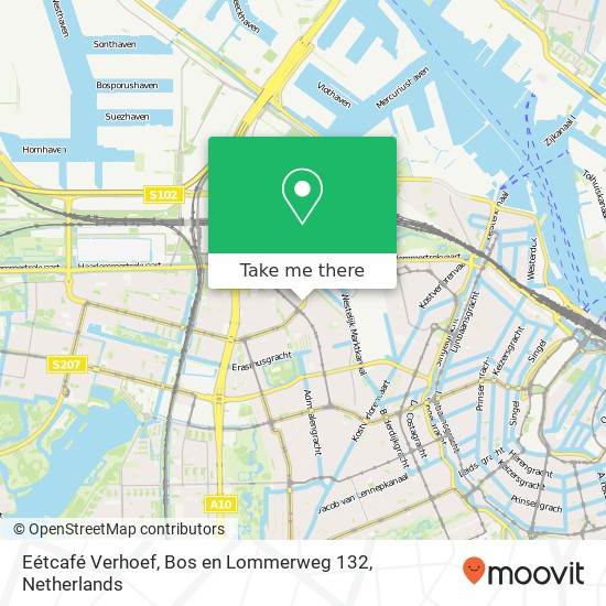 Eétcafé Verhoef, Bos en Lommerweg 132 map