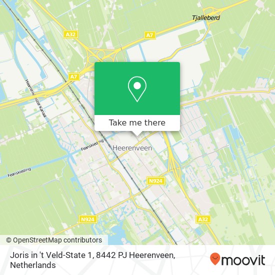 Joris in 't Veld-State 1, 8442 PJ Heerenveen map