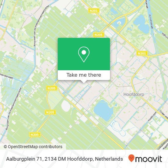 Aalburgplein 71, 2134 DM Hoofddorp Karte