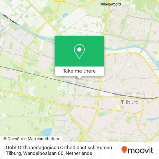 Oobt Orthopedagogisch Orthodidactisch Bureau Tilburg, Wandelboslaan 60 Karte