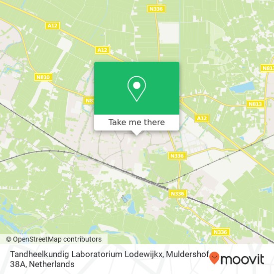 Tandheelkundig Laboratorium Lodewijkx, Muldershof 38A map