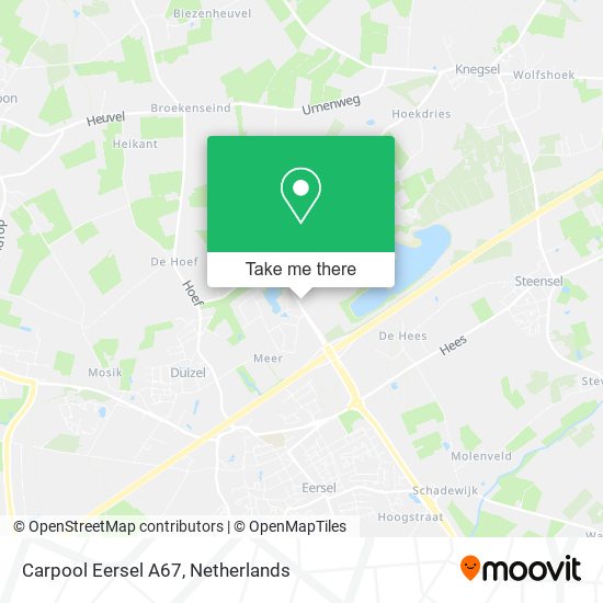 Carpool Eersel A67 Karte