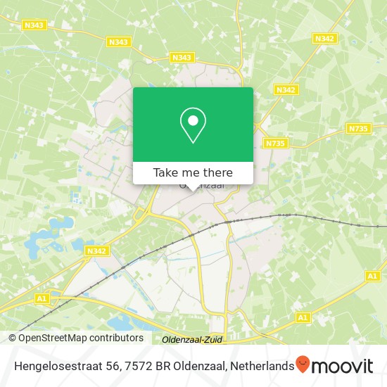 Hengelosestraat 56, 7572 BR Oldenzaal Karte