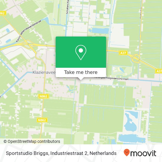 Sportstudio Briggs, Industriestraat 2 map