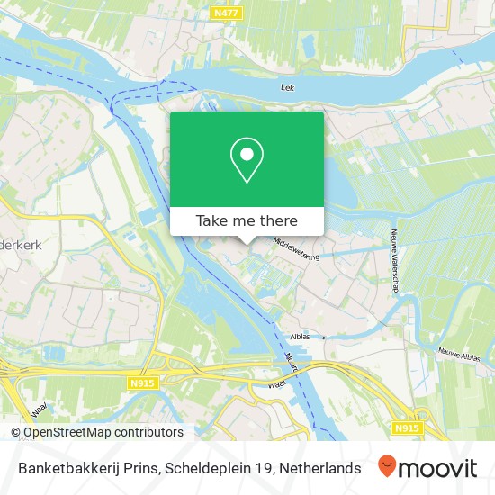 Banketbakkerij Prins, Scheldeplein 19 map