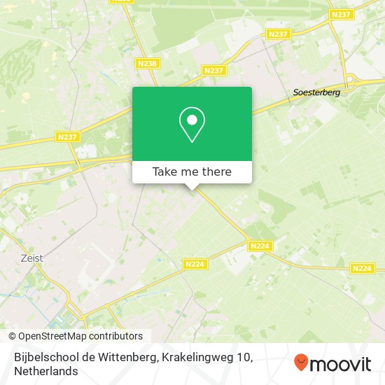 Bijbelschool de Wittenberg, Krakelingweg 10 map