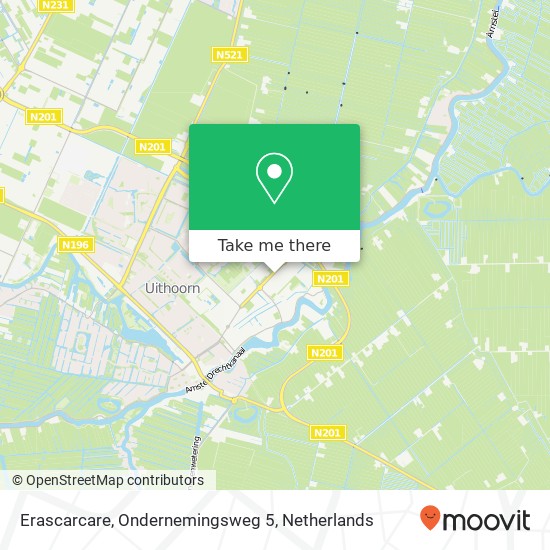 Erascarcare, Ondernemingsweg 5 map