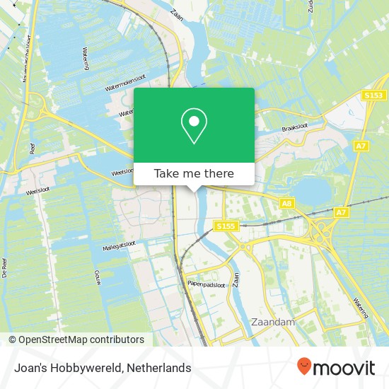 Joan's Hobbywereld, Raadhuisstraat 15 map