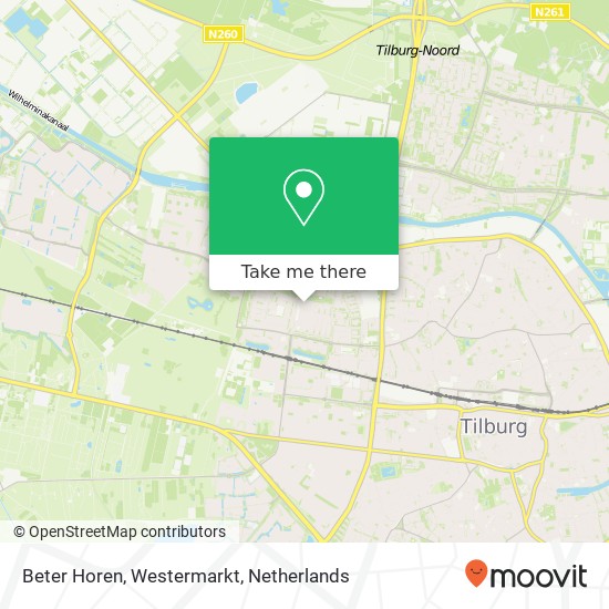 Beter Horen, Westermarkt map