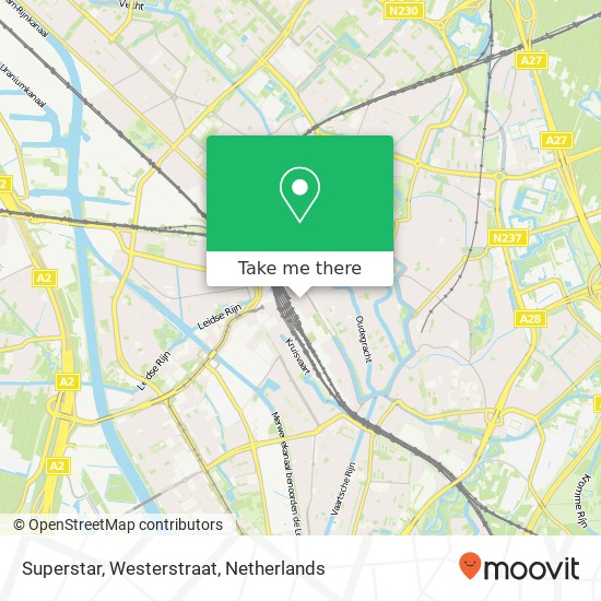 Superstar, Westerstraat map