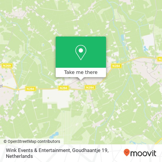 Wink Events & Entertainment, Goudhaantje 19 map