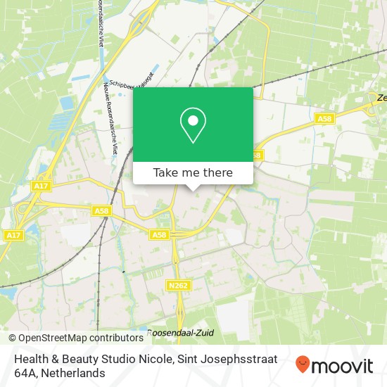 Health & Beauty Studio Nicole, Sint Josephsstraat 64A map