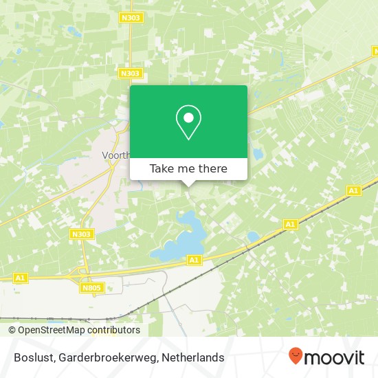 Boslust, Garderbroekerweg map