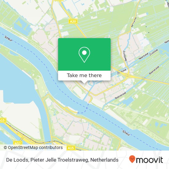 De Loods, Pieter Jelle Troelstraweg Karte