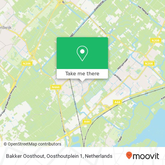 Bakker Oosthout, Oosthoutplein 1 map