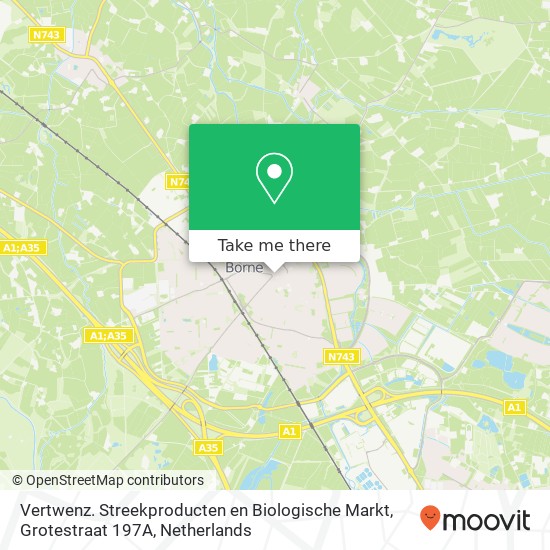 Vertwenz. Streekproducten en Biologische Markt, Grotestraat 197A map
