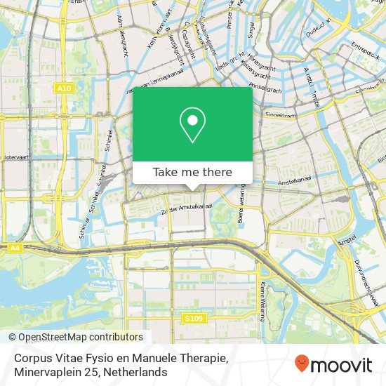 Corpus Vitae Fysio en Manuele Therapie, Minervaplein 25 map