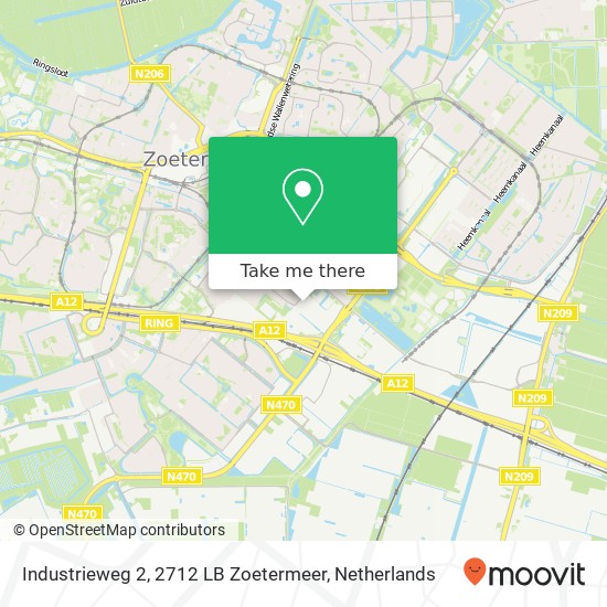 Industrieweg 2, 2712 LB Zoetermeer map