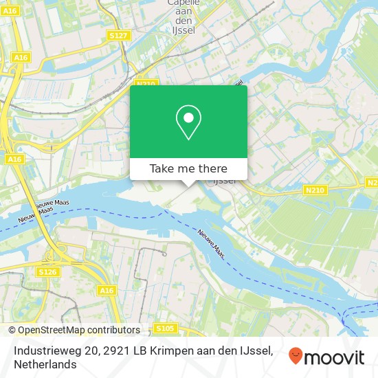 Industrieweg 20, 2921 LB Krimpen aan den IJssel Karte