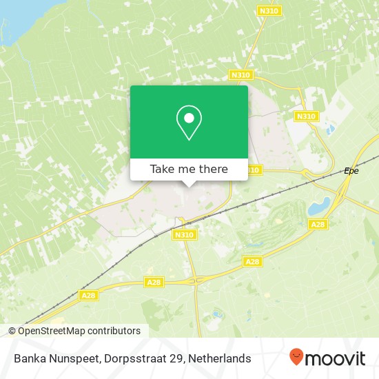 Banka Nunspeet, Dorpsstraat 29 map