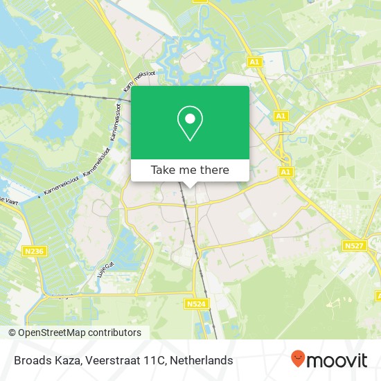 Broads Kaza, Veerstraat 11C map