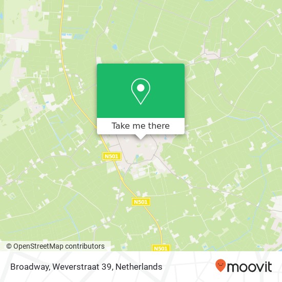 Broadway, Weverstraat 39 map