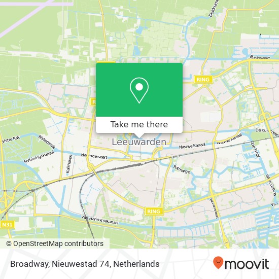 Broadway, Nieuwestad 74 map