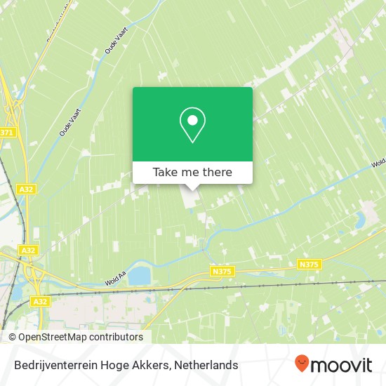 Bedrijventerrein Hoge Akkers map