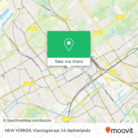 NEW YORKER, Vlamingstraat 34 map