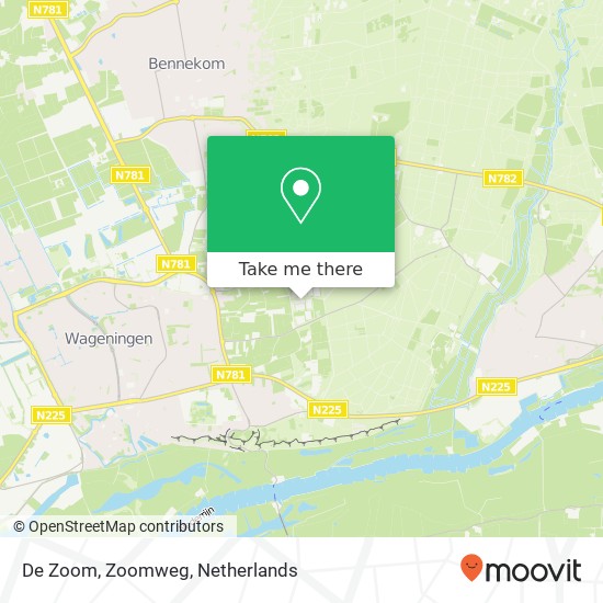 De Zoom, Zoomweg map