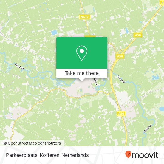 Parkeerplaats, Kofferen map