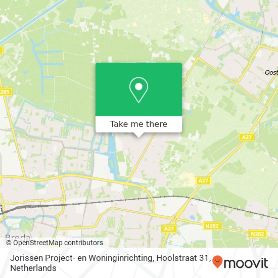 Jorissen Project- en Woninginrichting, Hoolstraat 31 Karte