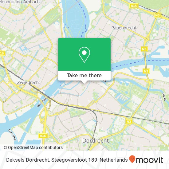 Deksels Dordrecht, Steegoversloot 189 map