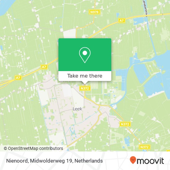 Nienoord, Midwolderweg 19 Karte