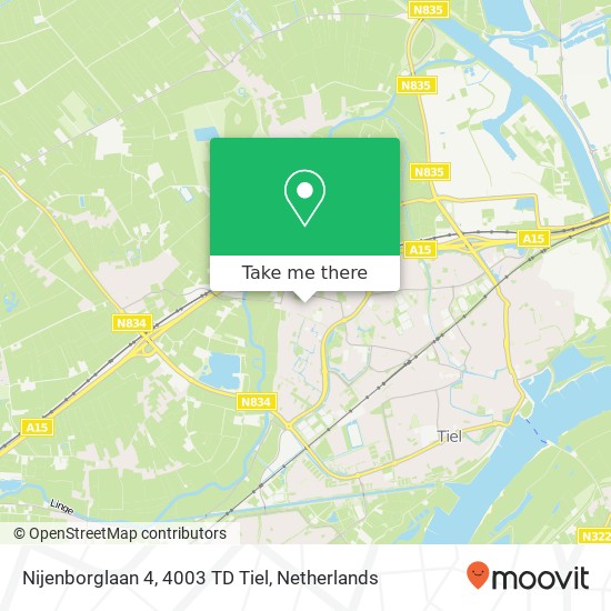 Nijenborglaan 4, 4003 TD Tiel map