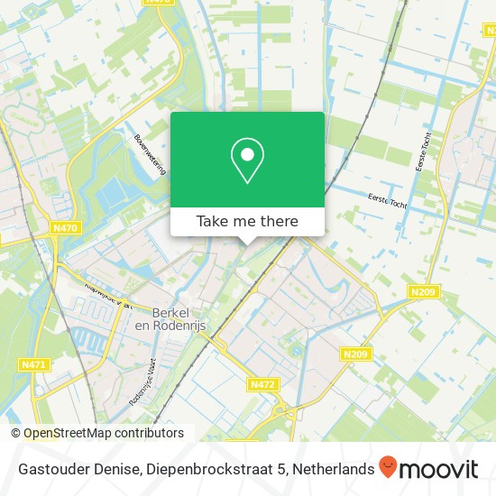 Gastouder Denise, Diepenbrockstraat 5 Karte