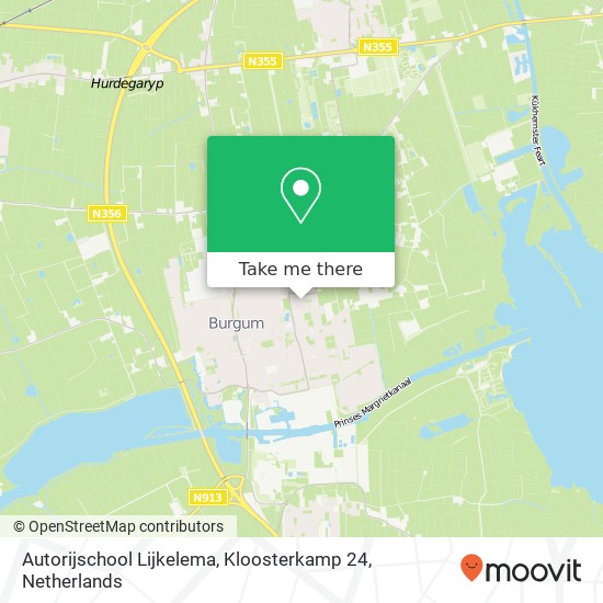 Autorijschool Lijkelema, Kloosterkamp 24 map