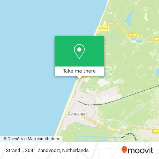 Strand I, 2041 Zandvoort map