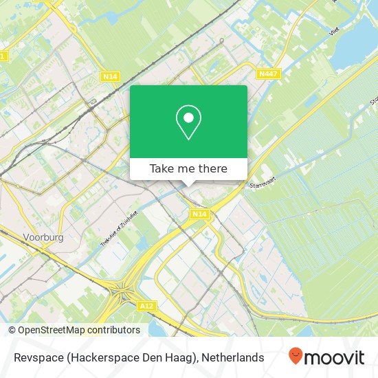 Revspace (Hackerspace Den Haag) map