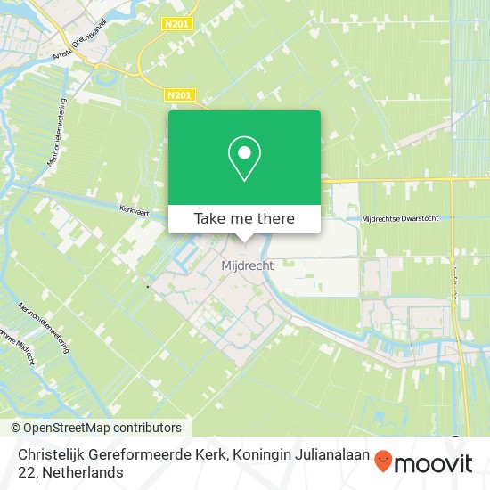 Christelijk Gereformeerde Kerk, Koningin Julianalaan 22 map